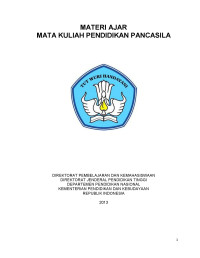 Materi ajar mata kuliah pendidikan pancasila